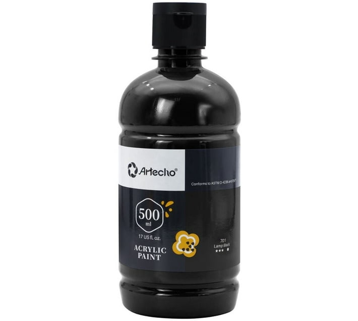 Lifespace Artecho Acrylic Paint Lamp Black 500ml Makro