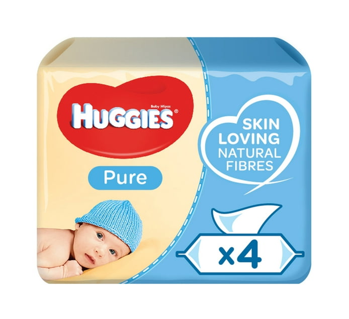 Someone’s in a Makro Huggies Baby Wipes Pure (4 x 56's) Mood