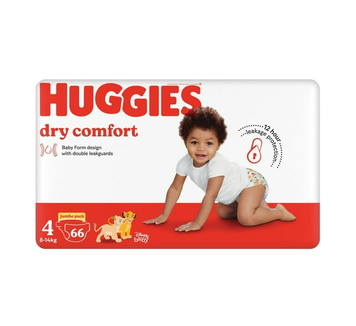 HUGGIES Ultra Comfort Jumbo 4 (132 pcs) - Disposable Nappies