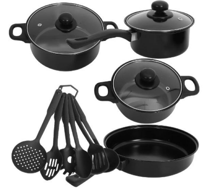 INE Pan with Lid 65 L capacity (Cast Iron, Nonstick, Induction Bottom