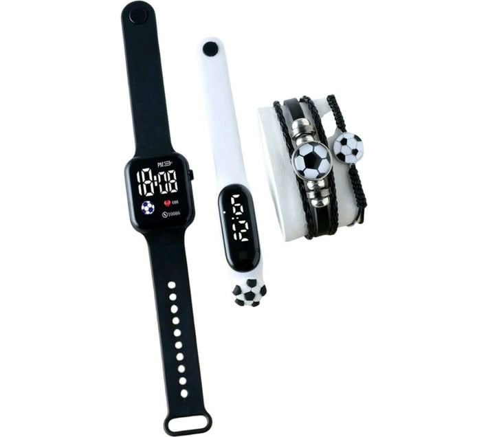 Soccer Ball Decor LED Soccer Decor Digital Watch For Boys () Makro