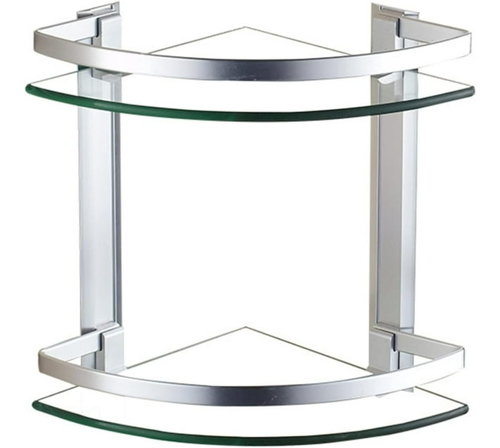 Generic F22-2-12 3-Tier Bathroom Corner Glass Shelf Glass Rack Shelf ...