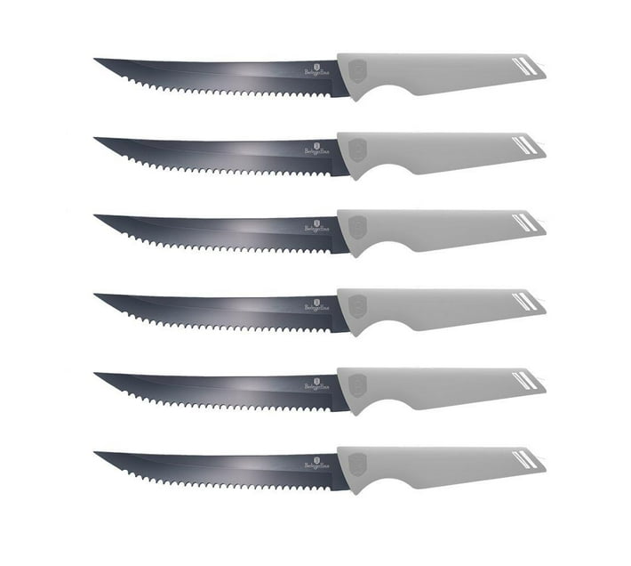 Berlinger Haus 6Piece Stainless Steel Steak Knife Set Aspen Makro