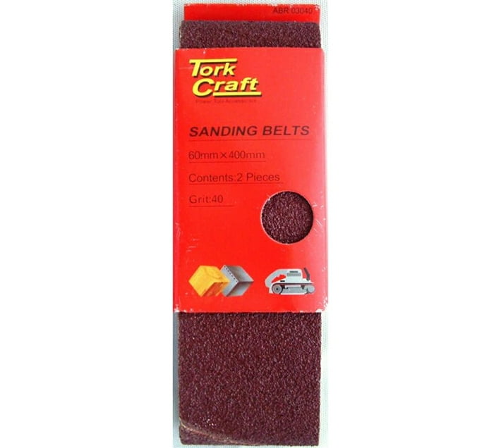 Sanding Belt 60X400Mm 120Grit 2 Piece (For Triton Palm Sander) 5 Pack
