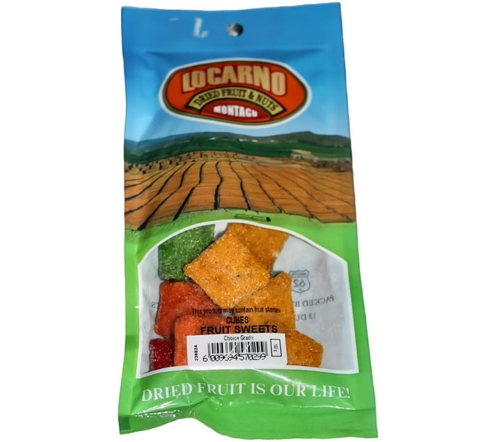lacarno Fruit Sweets Cubes (Apricot, Peach, Fig, Pear) 500g APPLE