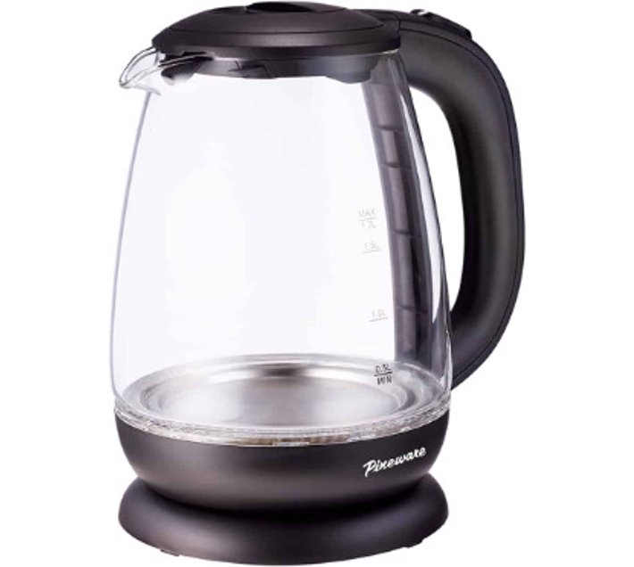 Pineware Pineware Kettle Cordless Glass 1.7L Beverage Maker (1.7 L