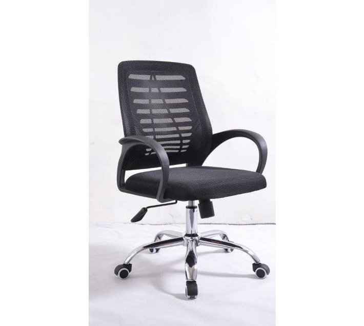 Ital Mesh Office Chair BLACK Mid Back Makro
