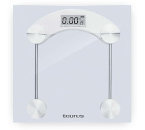 TAURUS Glass 180kg 3V Munich Digital Bathroom Weighing Scale (White) | Makro