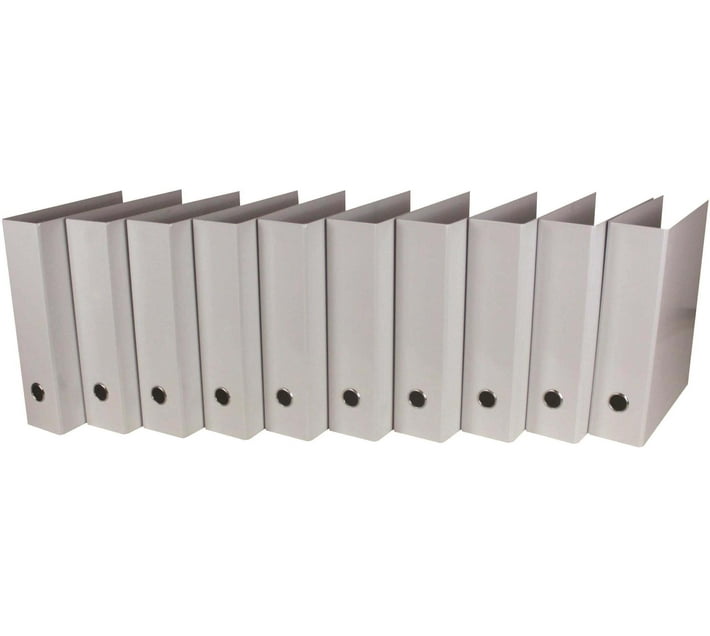 Files Cardboard Lever Arch (Set of 10, White) | Makro