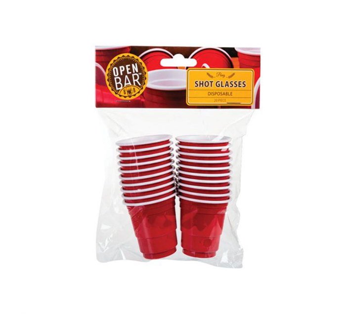 Someone’s in a Makro Disposable Plastic Mini Beer Pong Cups Mood