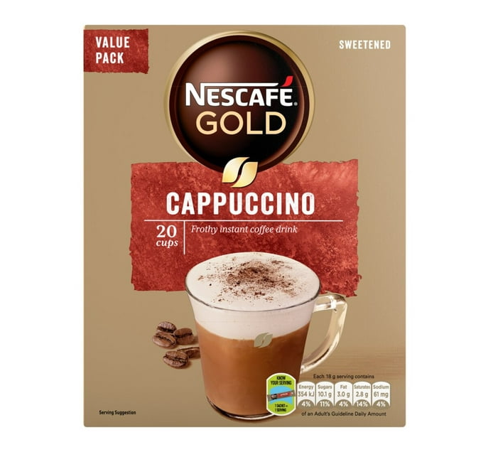 Someone’s in a Makro Nescafe Gold 20 x 18g Cappuccino Coffee Mood