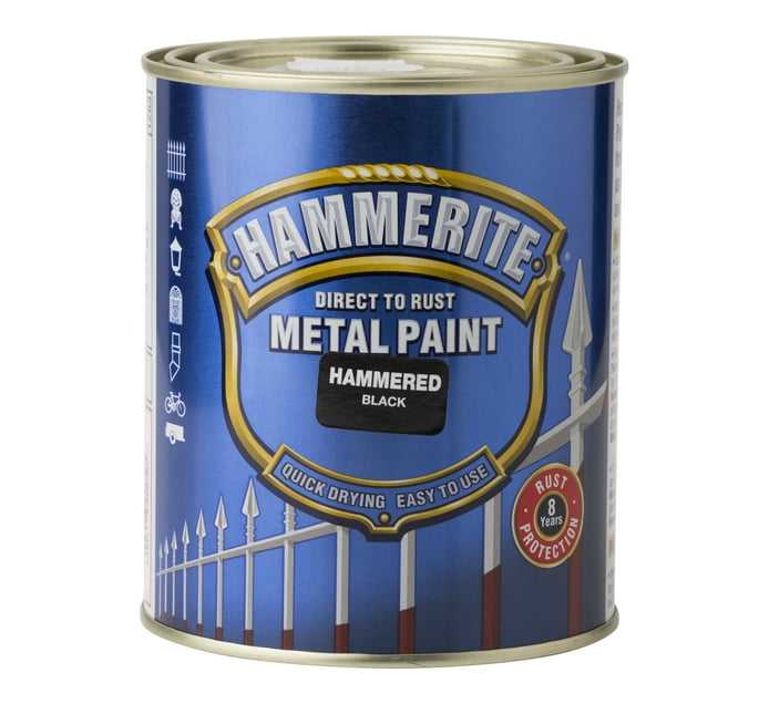 Hammerite 1L Hammerite Hammered Finish Metal Paint Black | Makro