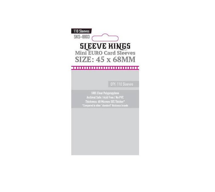 Sleeve Kings Card Game Card Sleeves (63.5x88mm) - 110 Pack, -SKS-8810