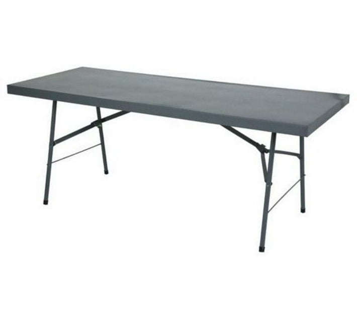 Outdoor table 0030 Steel Folding Table (Finish Colour - Grey, Pre ...