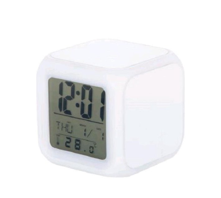 Someone’s in a Makro Color Change Digital Alarm Clock White Mood