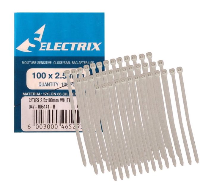 Someone’s in a Makro Cable Ties 2.5mm x 100mm White 100 Pieces Per