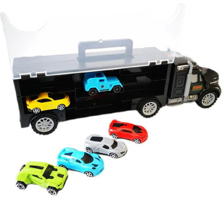 Umlozi Race Cars & Transport/Carry Truck 40cm (Multicolour, Pack of