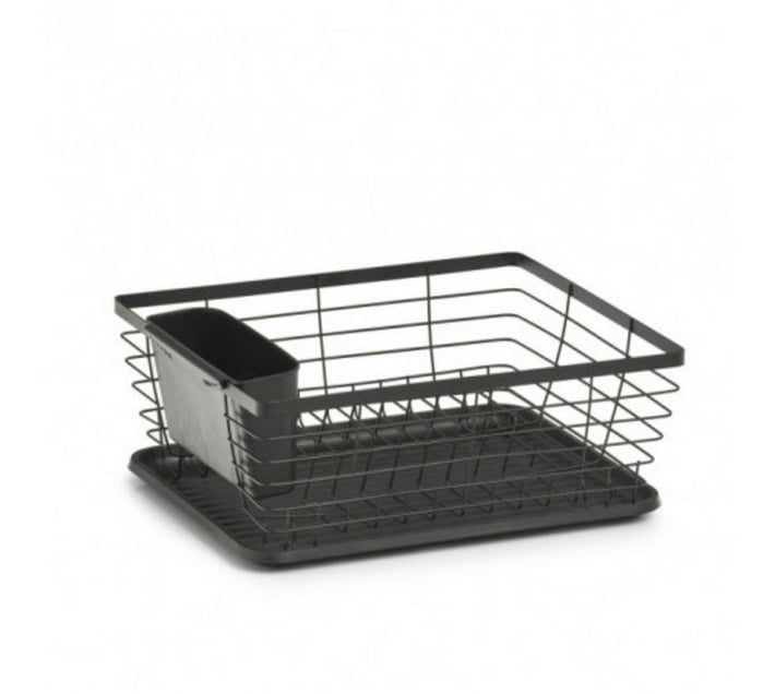 Someone’s in a Makro Classic dish rack with utensil holder and drain