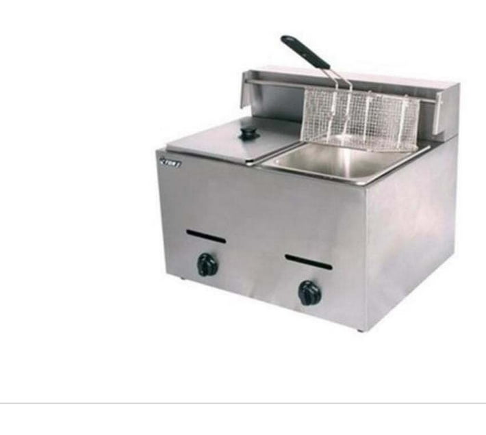 Olga Commercial Catering Double Tank Gas Fryer 12 L Electric Deep Fryer
