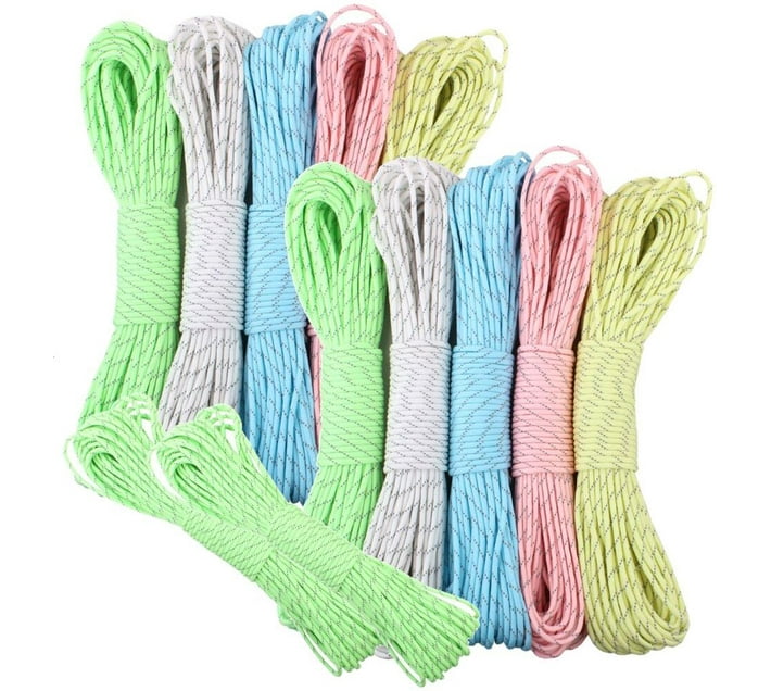 The Good Sport Camping Paracord 12 x 1M Luminous Reflective Chair Makro