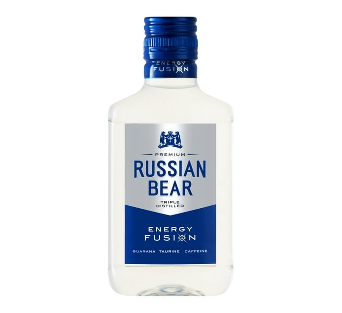 Someone’s in a Makro Russian Bear Vodka Energy Fusion (12 x 200ML) Mood