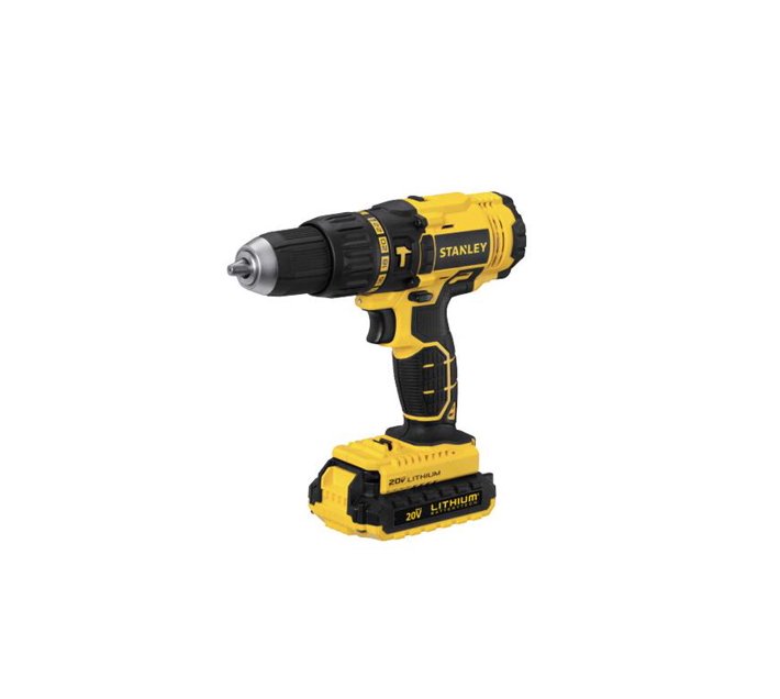 STANLEY 18V Pro Cordless Hammer Drill + 2x1.5Ah Battery + Kitbox