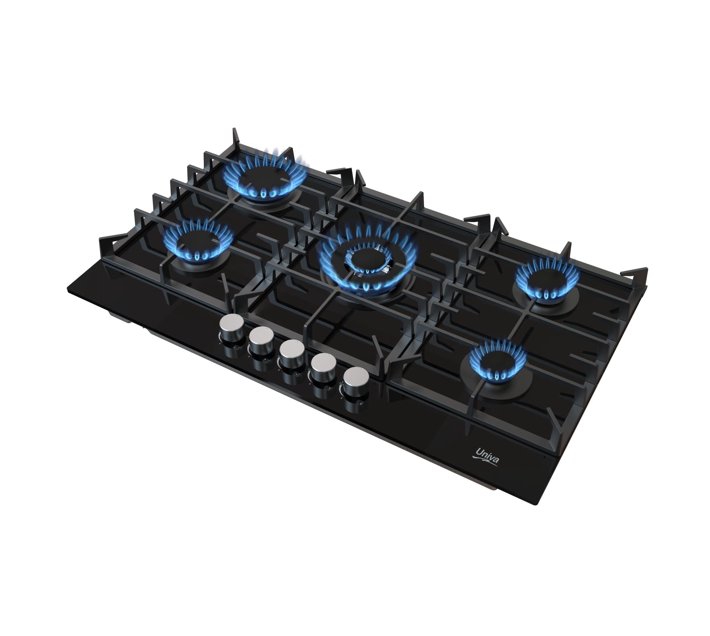 Univa 90cm Builtin Glass Gas Hob Makro