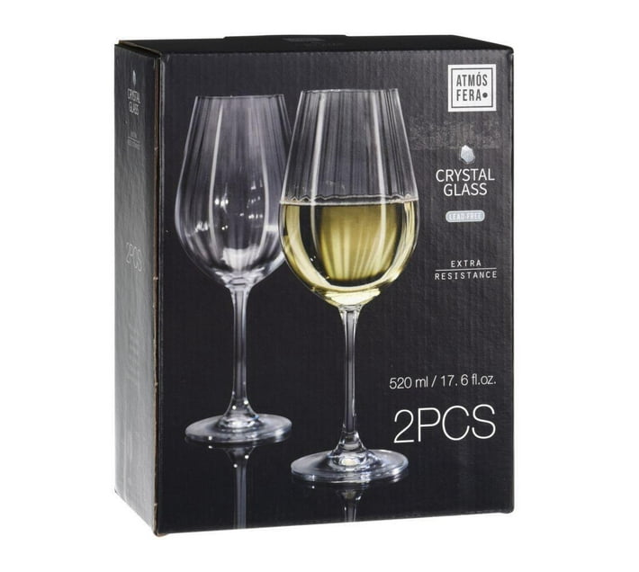 Someone’s in a Makro Crystal White Wine Drinking Glasses 520ml 2 Pieces Lead Free Mood