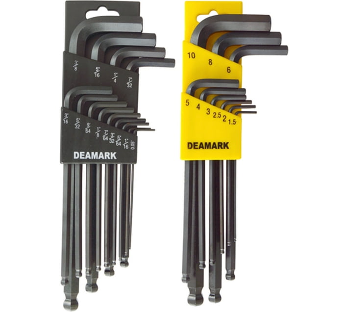 Multi Point Allen Key Buy Deamark Hex Ball Point - Allen Key - 22 Piece Met1.5-10/imp Allen ...