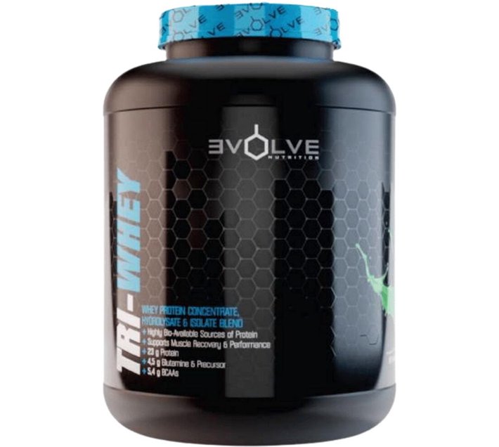 Evolve Nutrition TriWhey (2kg) Protein Shake (2 kg, Birthday Cake) Makro