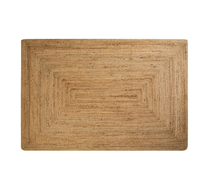 Home Living 120 x 180 cm Jute Braided Rectangular Rug Makro