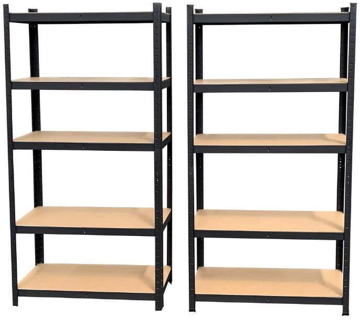 Fine Living 5 Layer Shelf Matt Iron Rack Shelf For Living Room ...
