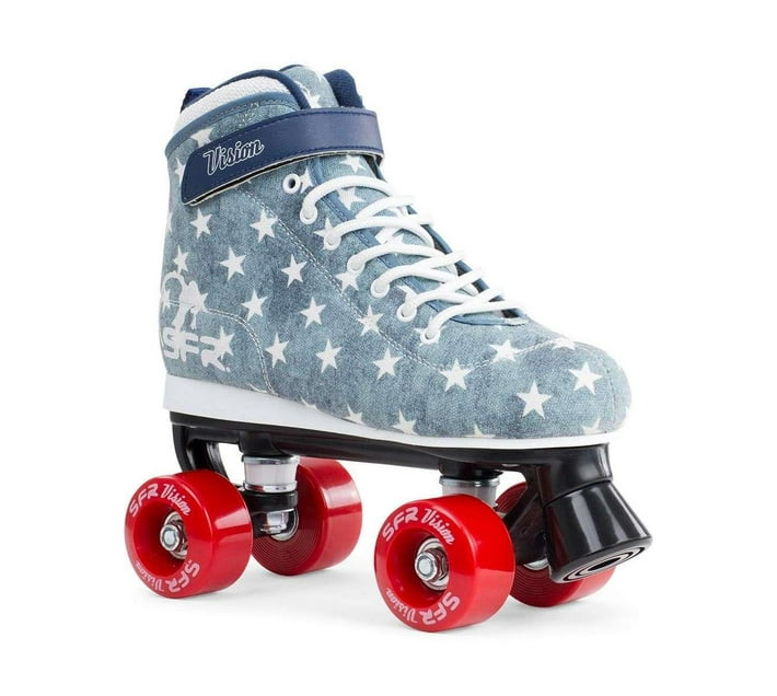 Someone’s in a Makro SFR Vision Canvas Jean Roller Skates Size 3 Mood