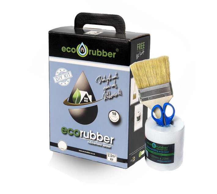 Eco Rubber Rubberized Waterproof Sealer 2.5M2 DIY kit Green Makro