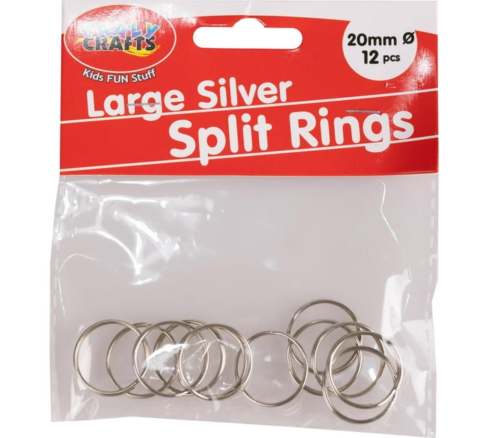 Split Rings Large Silver Split Rings 2cm Makro