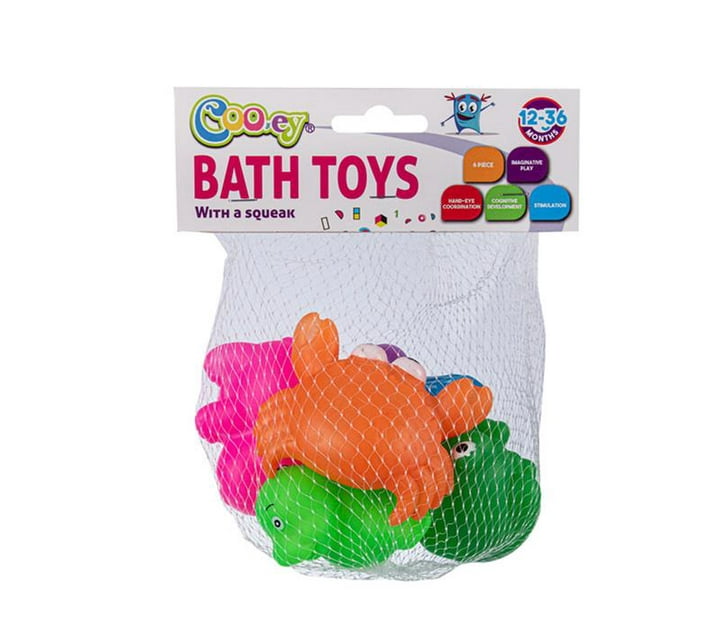 Someone’s in a Makro Baby Bath Bud Vinyl Toys Squeaky - 6 Piece Mood