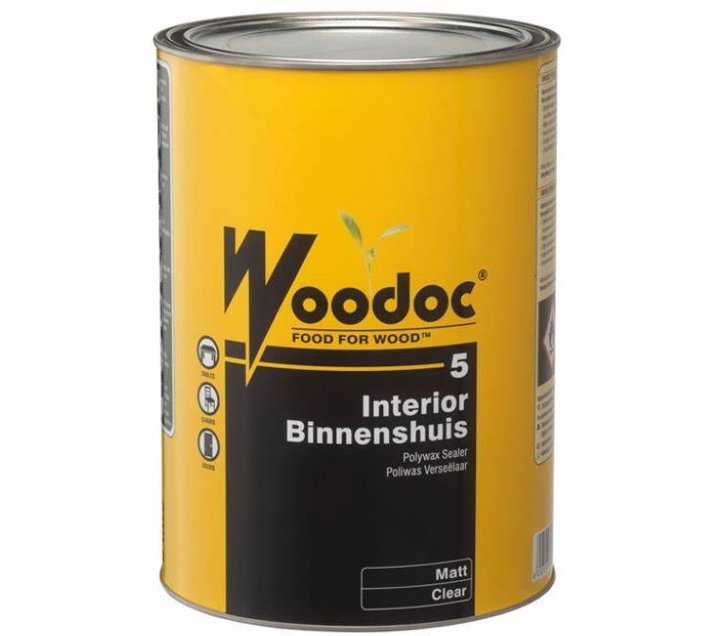 Woodoc 5 (Clear) Matt Wood Varnish (Alkyd 5 L) Makro