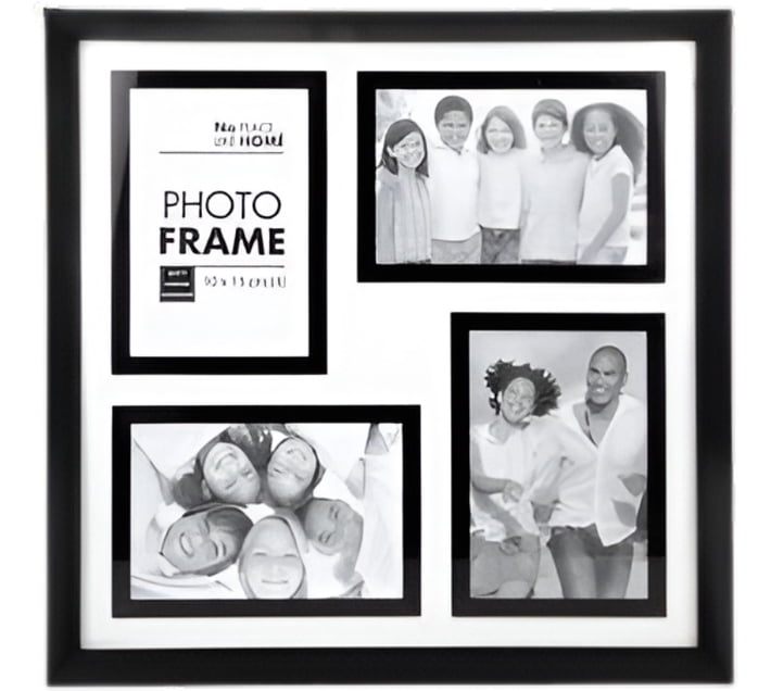 Buy AZ Décor Plastic Wall Photo Frame (Black, 4 Photo(s), 21x29) in ...