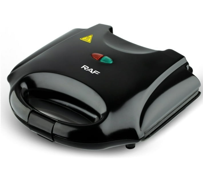 Raf Double Sided Heat Sandwich Maker Electric Toast (Black) Makro