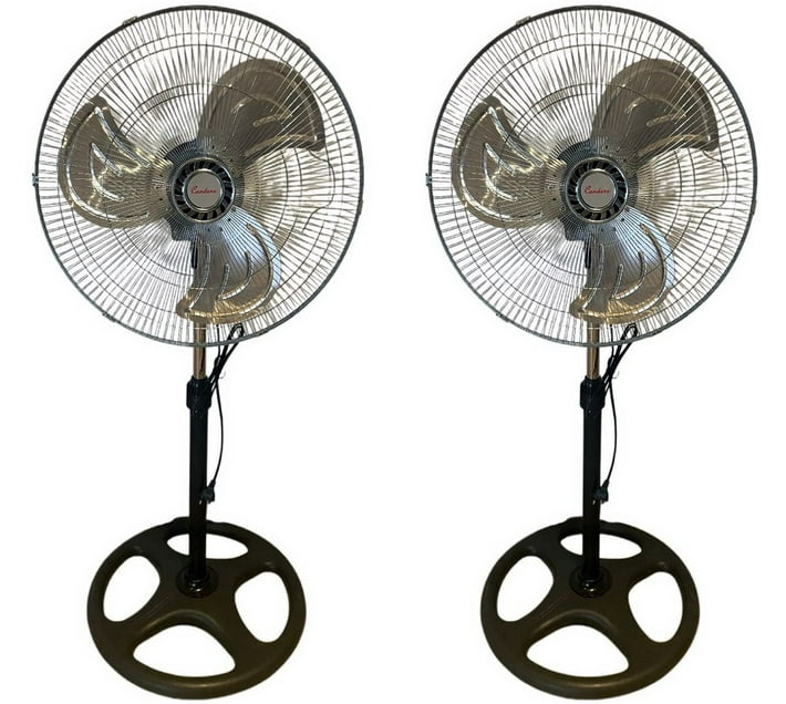 condere Pack of 2 18" Energy Saving Floor Stand Fan 60W A 3 Blade