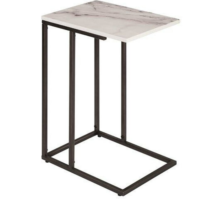 ST LG4-40 Solid Wood Side Table (Finish Colour - Black, White, Pre ...