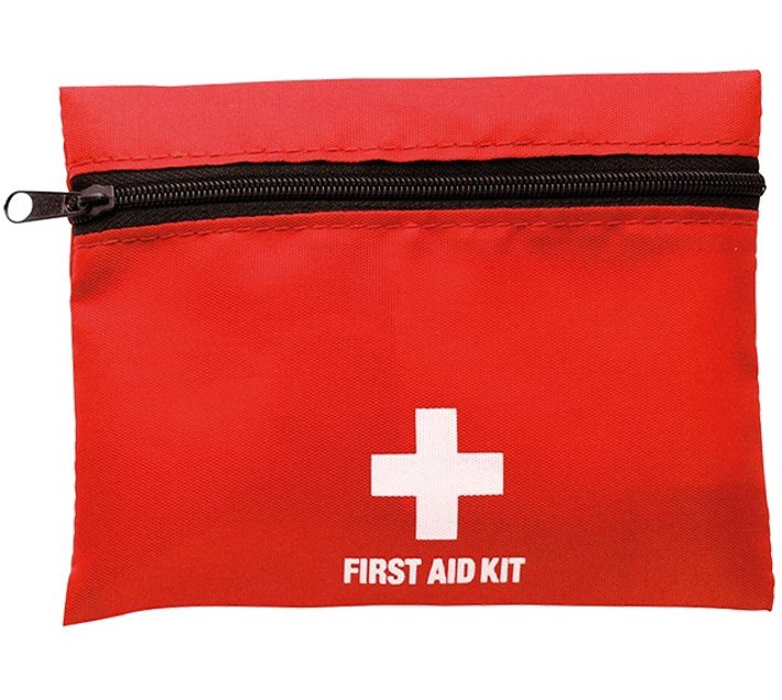 First Aid Kit in Zippered Pouch with Belt Clip Genesis512 First Aid Kit