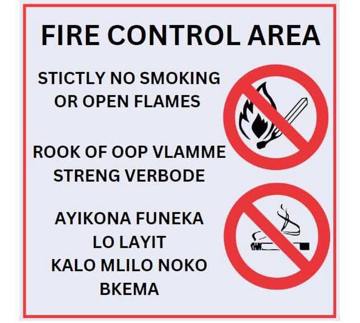 Buy signs Fire control Area 44cm x 44cm Emergency Sign () in Bulk ...