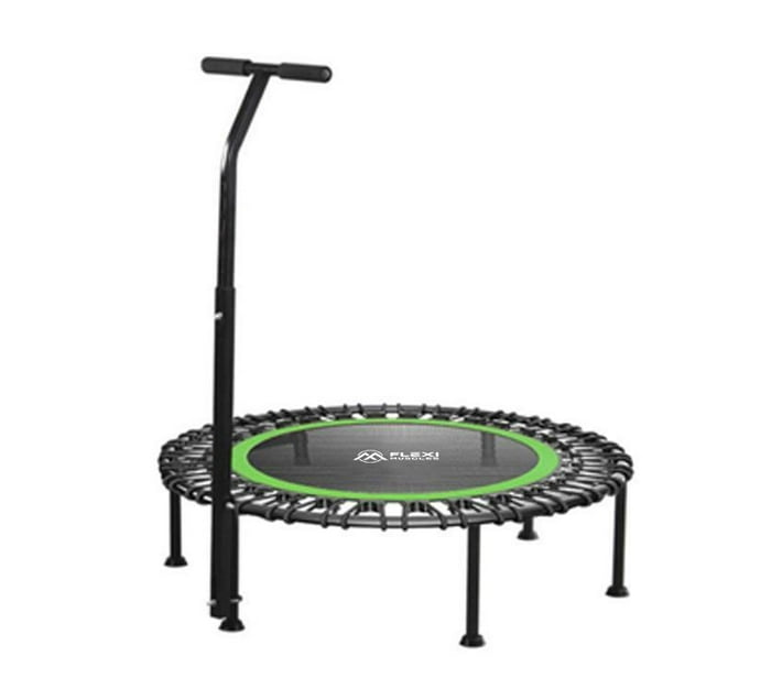 Flexi Muscles Rebounder Fitness Trampoline with Adjustable Handle Bar