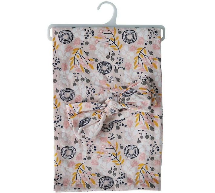 Snuggletime Swaddling Blanket and Headband Pink (Pink) Makro