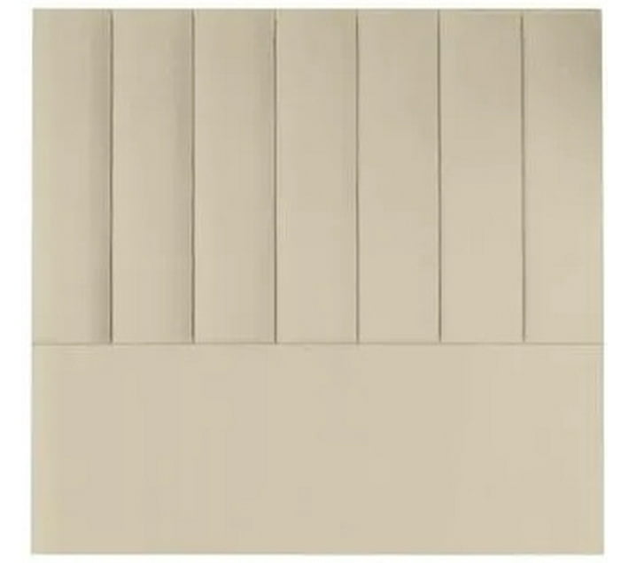 Maya Panel Velvet Headboard Cream Single Bed Frame Makro