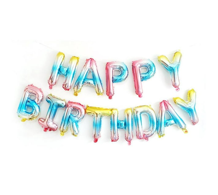 HAPPY BIRTHDAY Letter Balloon Set | Makro