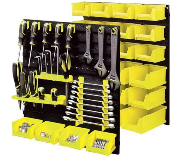 Mts Storage Organization System 43 Piece Shelf Organizers (yellow 