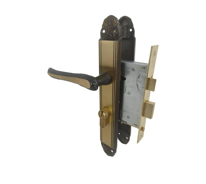 Antique Door Handle with Cylinder Lock Makro