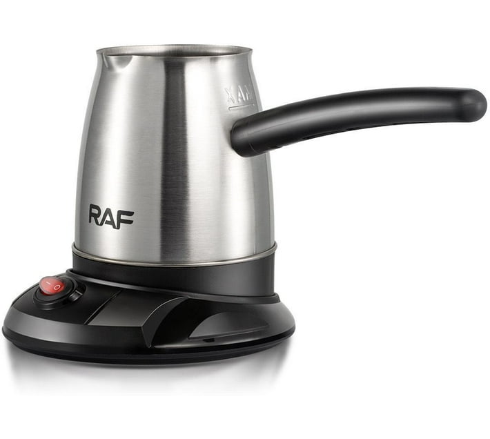 RAF Stainless Steel 600W 0.5L Electric Coffee Pot With On/Off Knob With